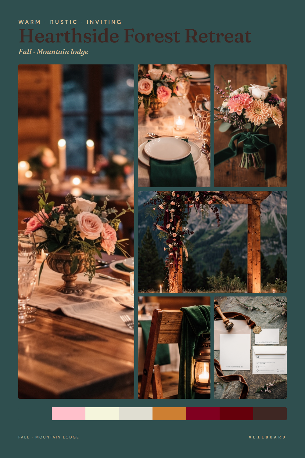 Hearthside Forest Retreat moodboard