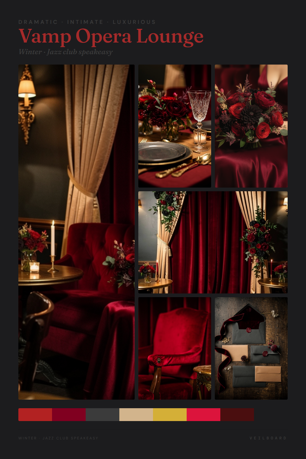Vamp Opera Lounge moodboard