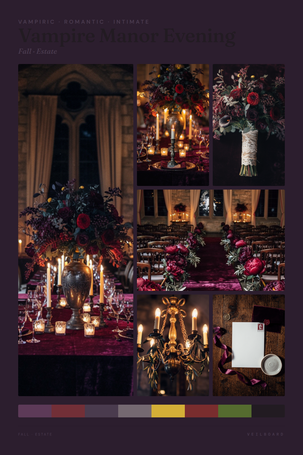 Vampire Manor Evening moodboard