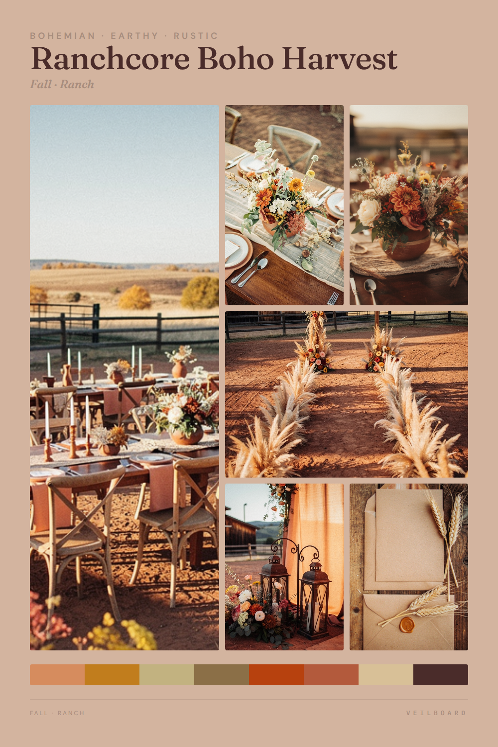 Ranchcore Boho Harvest moodboard